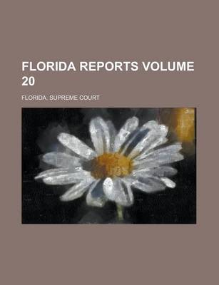 Book cover for Florida Reports Volume 20