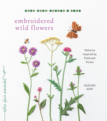 Book cover for Embroidered Wild Flowers