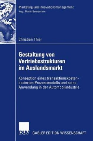 Cover of Gestaltung von Vertriebsstrukturen im Auslandsmarkt