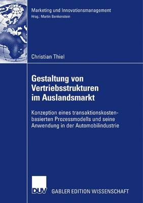 Cover of Gestaltung von Vertriebsstrukturen im Auslandsmarkt