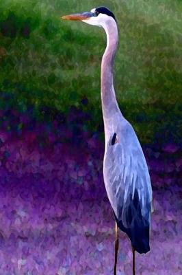 Book cover for Journal Blue Heron Wildlife Painting
