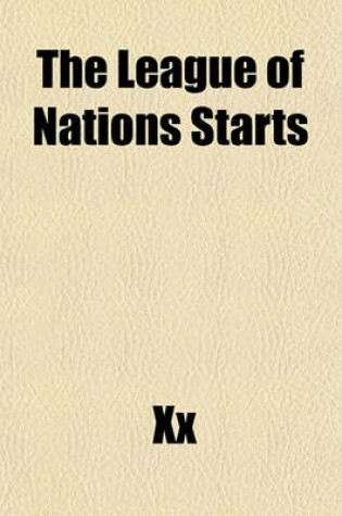 Cover of The League of Nations Starts