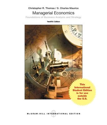 Book cover for ISE MANAGERIAL ECONOMICS