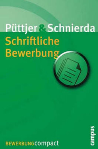 Cover of Schriftliche Bewerbung