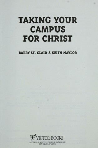 Cover of Taking Your Campus for Christ