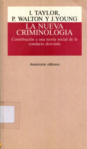 Book cover for La Nueva Criminologia