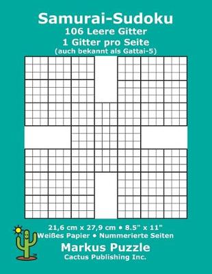 Book cover for Samurai-Sudoku - 106 leere Gitter