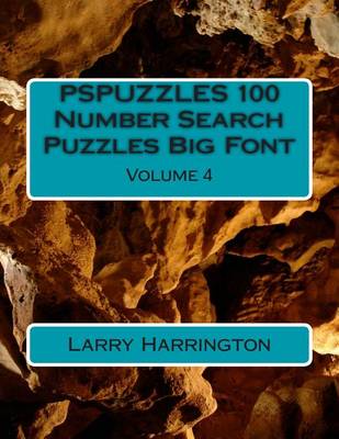 Book cover for PSPUZZLES 100 Number Search Puzzles Big Font Volume 4