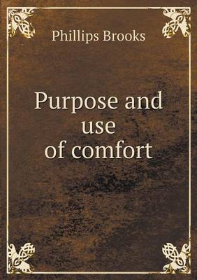 Book cover for Purpose and use of comfort