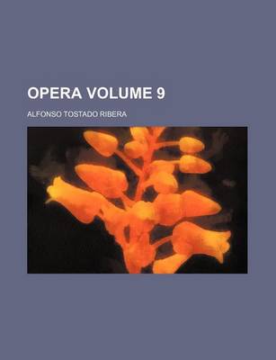 Book cover for Opera Volume 9