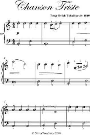 Cover of Chanson Triste Easy Piano Sheet Music