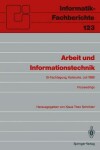 Book cover for Arbeit und Informationstechnik