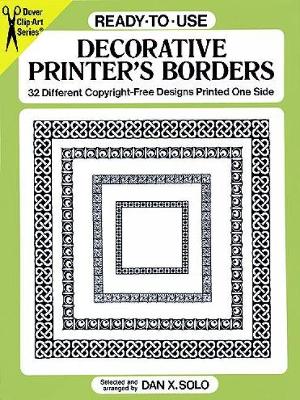 Cover of Ready-to-Use Decorative Printer's Borders