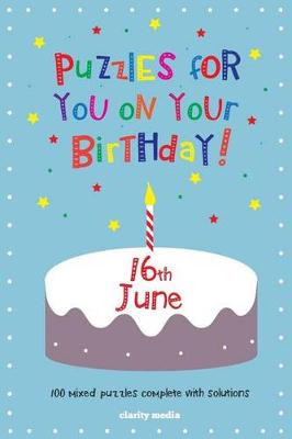 Book cover for Puzzles for you on your Birthday - 16th June