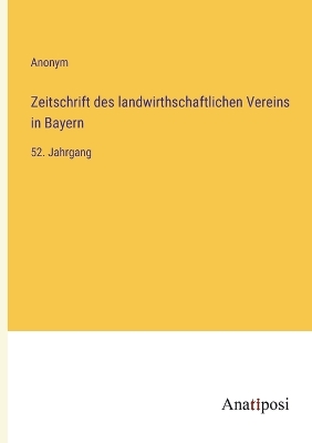 Book cover for Zeitschrift des landwirthschaftlichen Vereins in Bayern