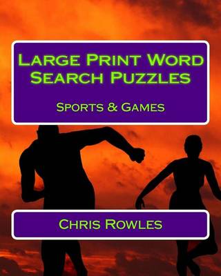 Book cover for Large Print Word Search Puzzles Sports & Games