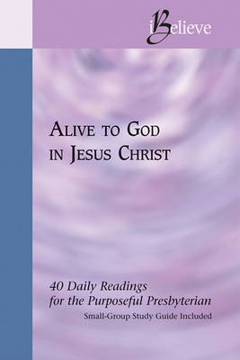 Book cover for Alive to God in Jesus Christ