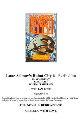 Cover of Robot City 6/Periheli