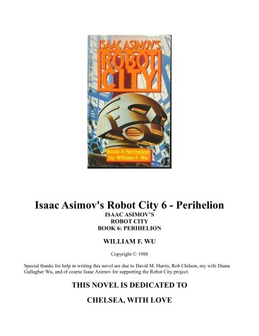 Book cover for Robot City 6/Periheli