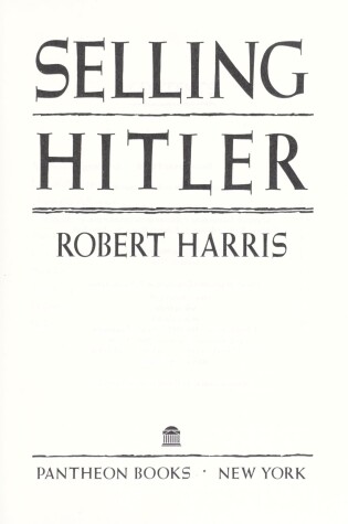 Cover of Selling Hitler