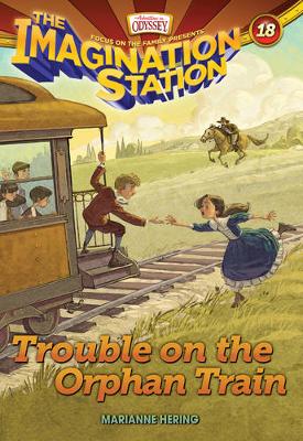 Book cover for Trouble on the Orphan Train