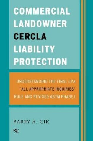 Cover of Commercial Landowner CERCLA Liability Protection