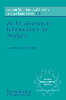 Book cover for An Introduction to Independence for Analysts