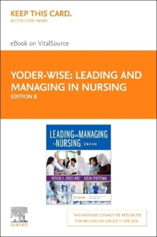 Cover of Leading and Managing in Nursing - Elsevier eBook on Vitalsource (Retail Access Card)