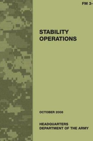 Cover of Stability Operations (Field Manual No. 3-07)