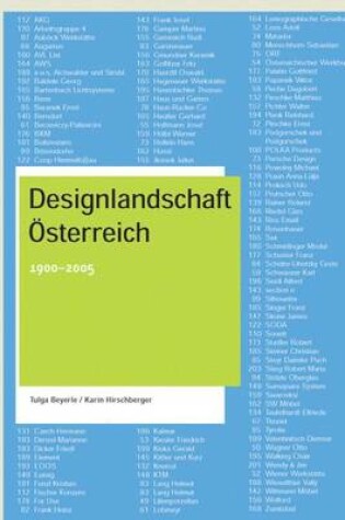 Cover of Designlandschaft Österreich