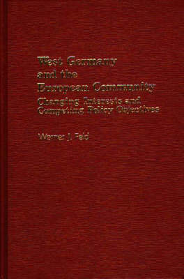 Book cover for West Germany and the European Community