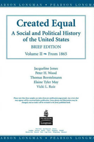 Cover of Created Equal, Brief Edition, Preliminary Edition, Volume I