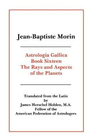 Cover of Astrologia Gallica Book 16