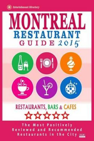 Cover of Montreal Restaurant Guide 2015