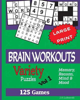 Book cover for BRAIN WORKOUTS (Variety) Puzzles