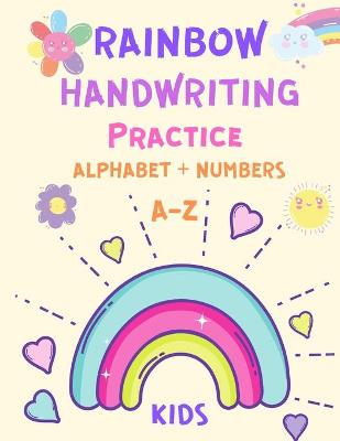 Book cover for Rainbow Handwriting Practice Alphabet and Numbers