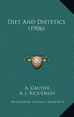 Cover of Diet and Dietetics (1906)