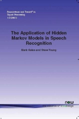 Cover of Application of Hidden Markov Models in Speech Recognition