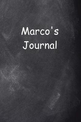 Cover of Marco Personalized Name Journal Custom Name Gift Idea Marco