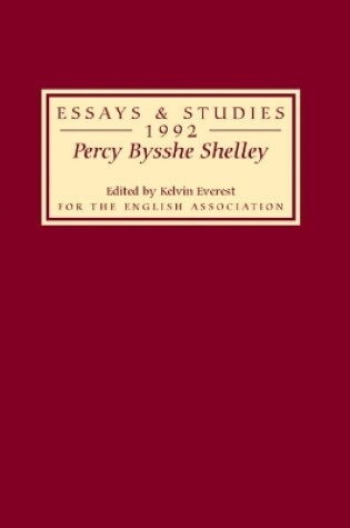Cover of Percy Bysshe Shelley