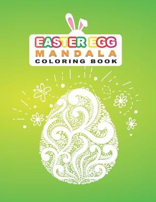 Book cover for Easter Egg Mandala Coloring Book.