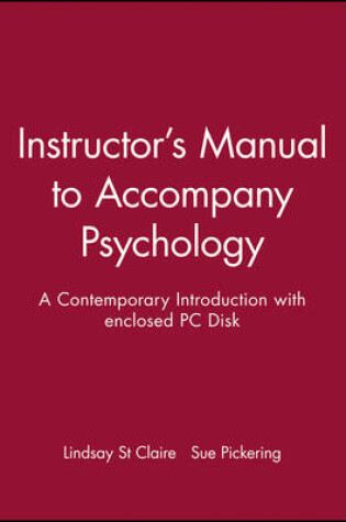 Cover of Instructor′s Manual to Accompany Psychology