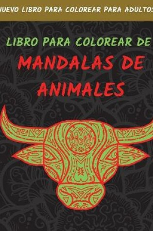Cover of Libro Para Colorear De Mandalas De Animals
