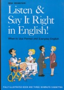 Book cover for Listen & Say it Right in English!