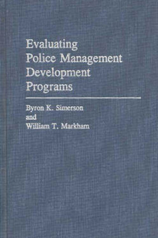 Cover of Evaluating Police Management Development Programs