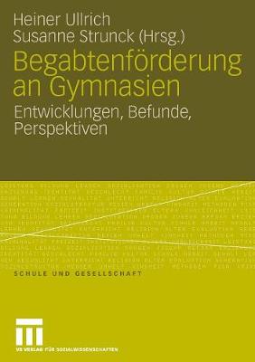 Cover of Begabtenfoerderung an Gymnasien