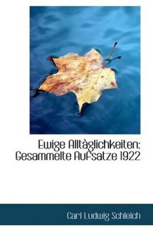 Cover of Ewige Alltaglichkeiten