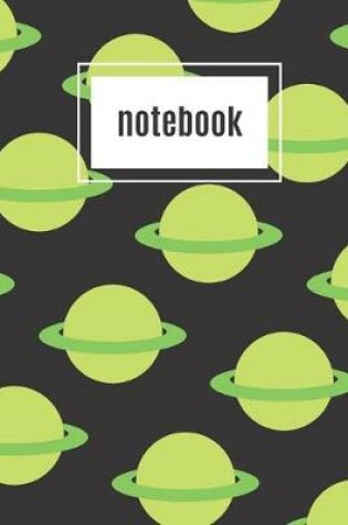 Cover of Planet print green notebook