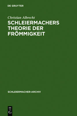 Book cover for Schleiermachers Theorie Der Froemmigkeit