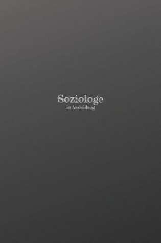 Cover of Soziologe in Ausbildung